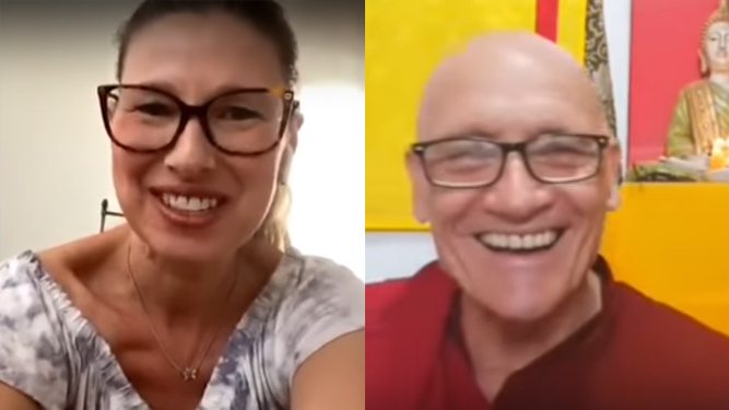 Bondades de la meditación - Charla con Anne Igartiburu y Lobsang Zopa